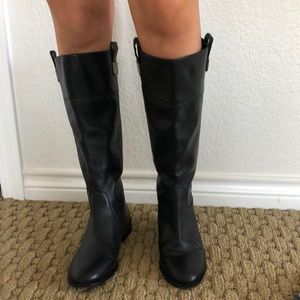 Banana Republic black leather riding boots